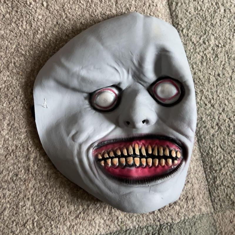 Scary Zombie Mask Set, Halloween Costume Accessory, Clown & Demon Design, Lightweight Breathable Plastic, Haunted House Party Essential