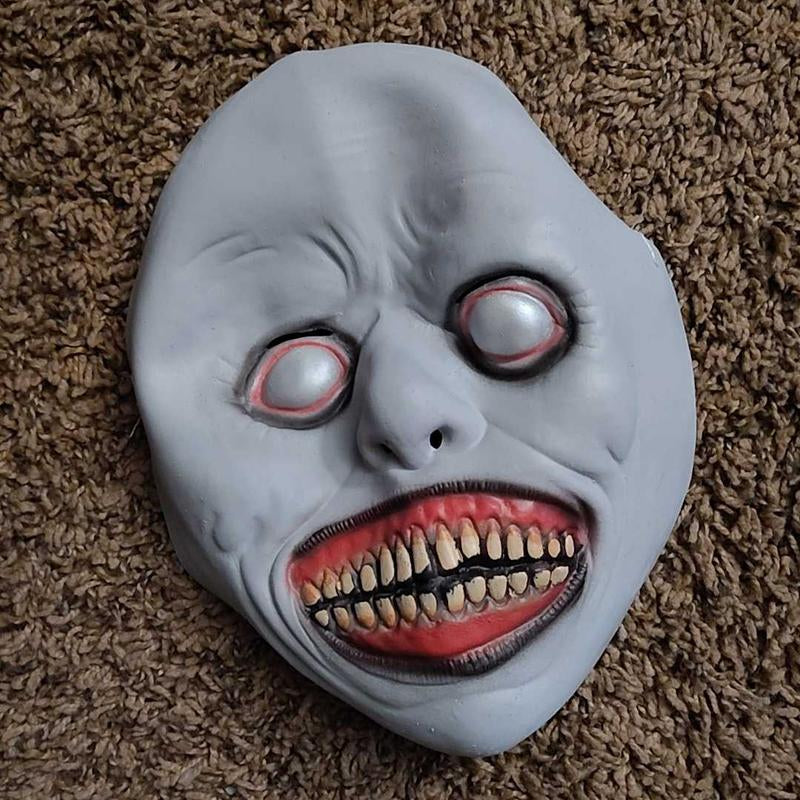 Scary Zombie Mask Set, Halloween Costume Accessory, Clown & Demon Design, Lightweight Breathable Plastic, Haunted House Party Essential