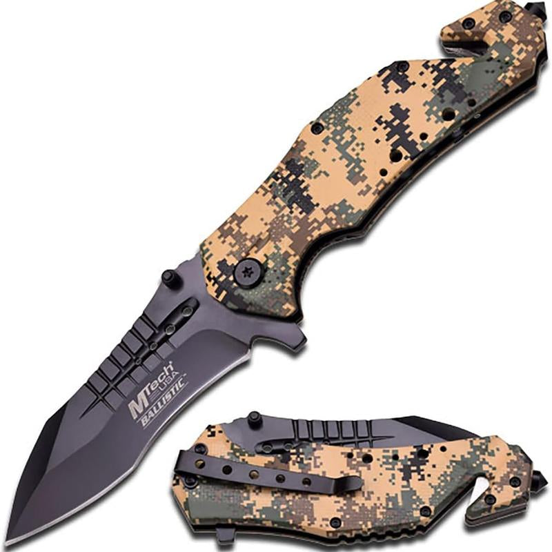 Mtech USA MT-A845BK Folding Pocket KNIFE, 5" Closed, Black Blade