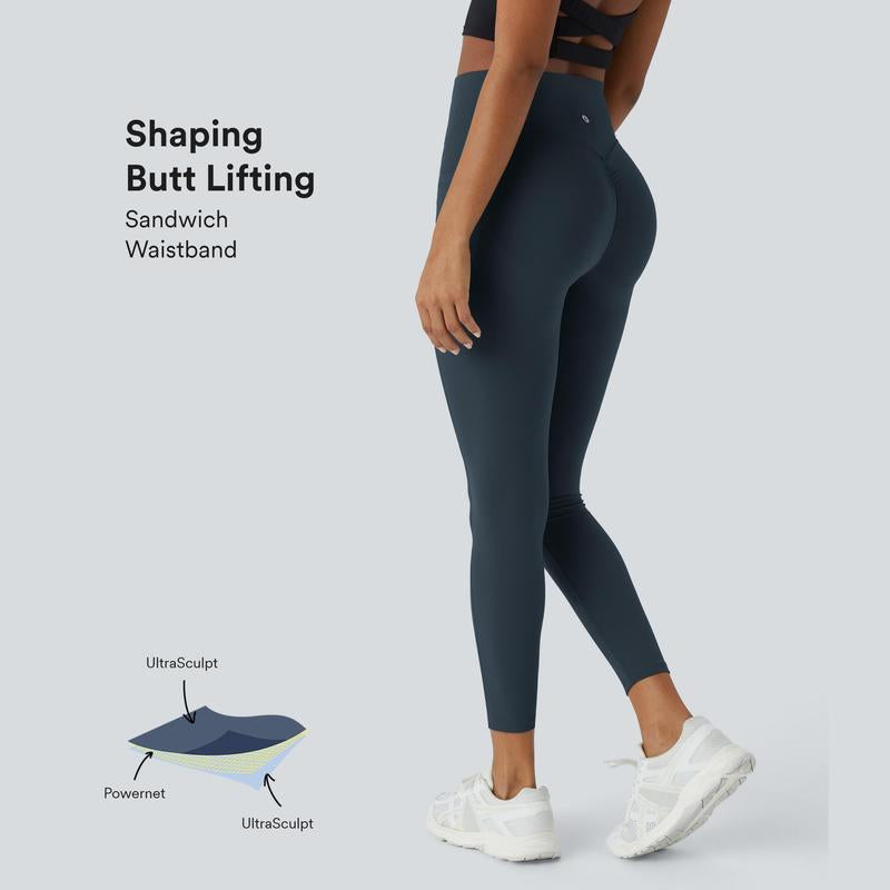 Halara Women'S Ultrasculpt Socinched High Waisted Scrunch Butt Lifting Tummy Control Side Pocket Training Leggings No Front Crotch Seam#Outdoorfun