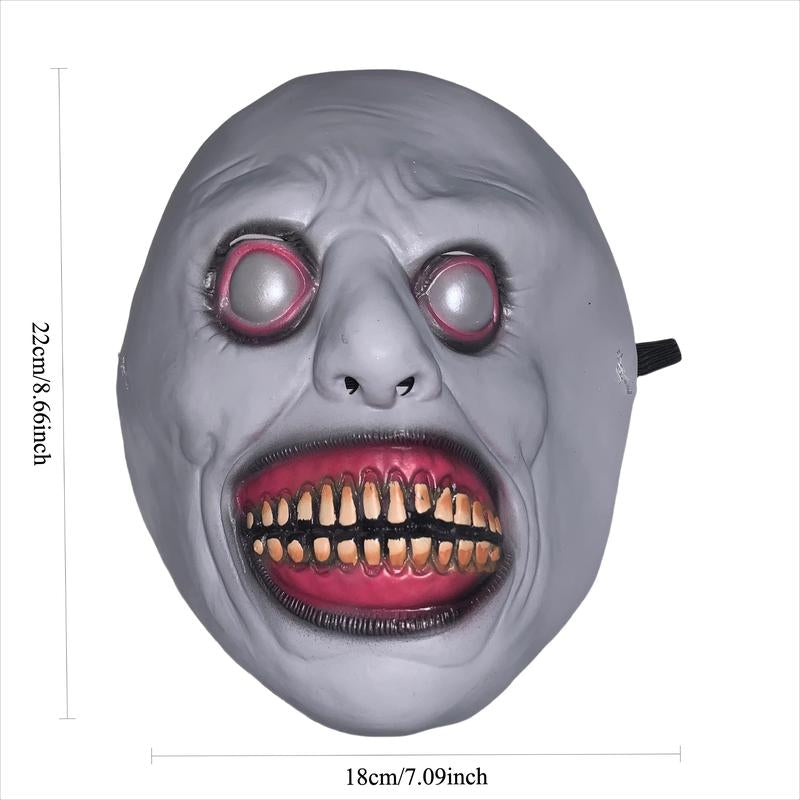 Scary Zombie Mask Set, Halloween Costume Accessory, Clown & Demon Design, Lightweight Breathable Plastic, Haunted House Party Essential