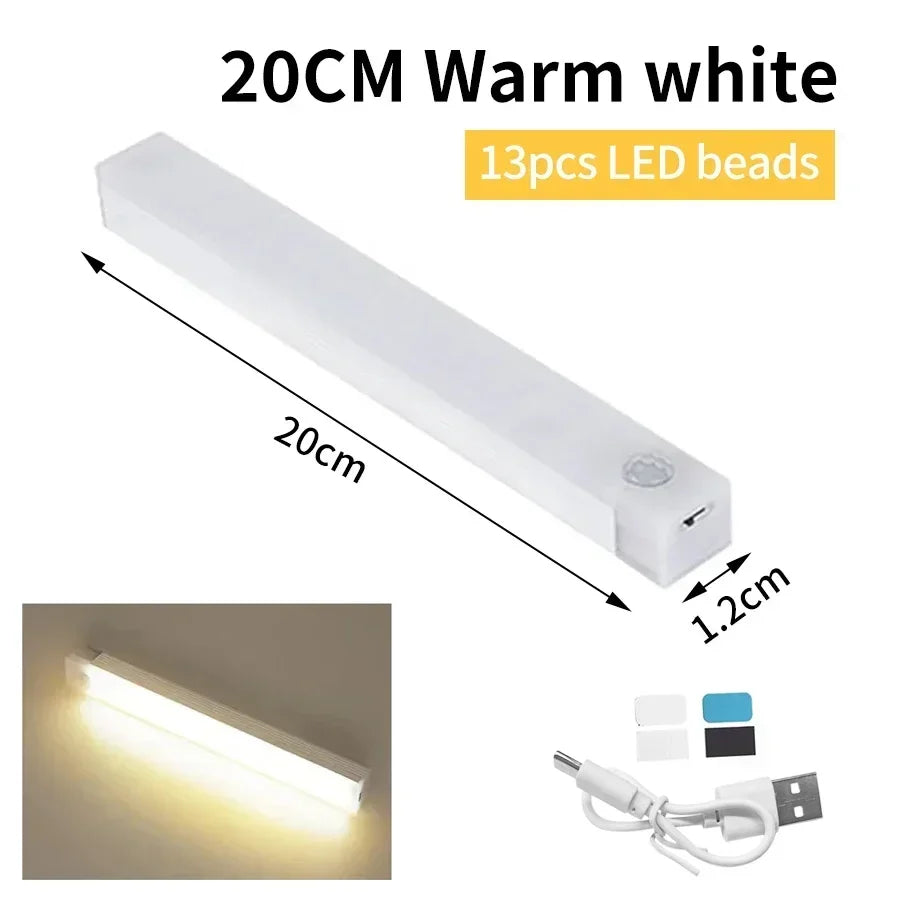 LED Body Sensor Light Magnetic Easy Access Rechargeable Bedroom Corridor Bathroom Lighting Study Room Reading Lights