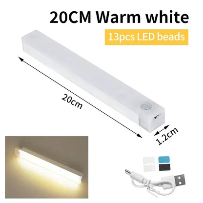 LED Body Sensor Light Magnetic Easy Access Rechargeable Bedroom Corridor Bathroom Lighting Study Room Reading Lights