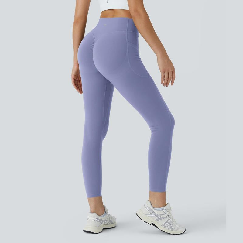 Halara Women'S Ultrasculpt Socinched High Waisted Scrunch Butt Lifting Tummy Control Side Pocket Training Leggings No Front Crotch Seam#Outdoorfun