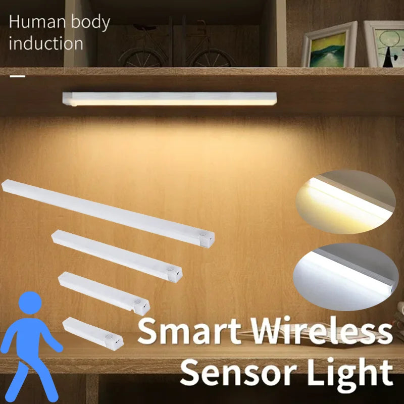 LED Body Sensor Light Magnetic Easy Access Rechargeable Bedroom Corridor Bathroom Lighting Study Room Reading Lights