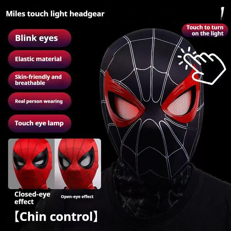 Movie Headgear Electric Remote Control Blinking Luminous Mask Halloween Cos Boy Mask Toy