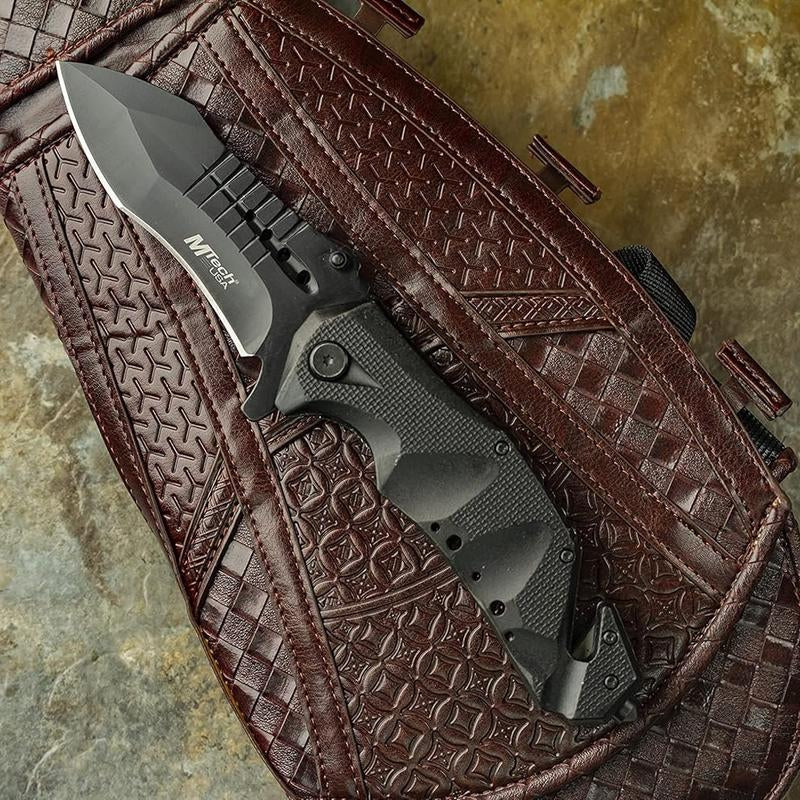 Mtech USA MT-A845BK Folding Pocket KNIFE, 5" Closed, Black Blade
