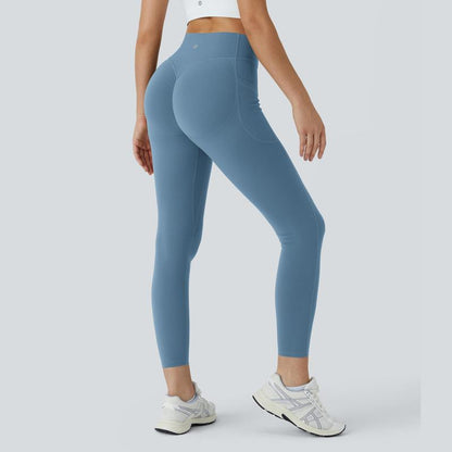 Halara Women'S Ultrasculpt Socinched High Waisted Scrunch Butt Lifting Tummy Control Side Pocket Training Leggings No Front Crotch Seam#Outdoorfun