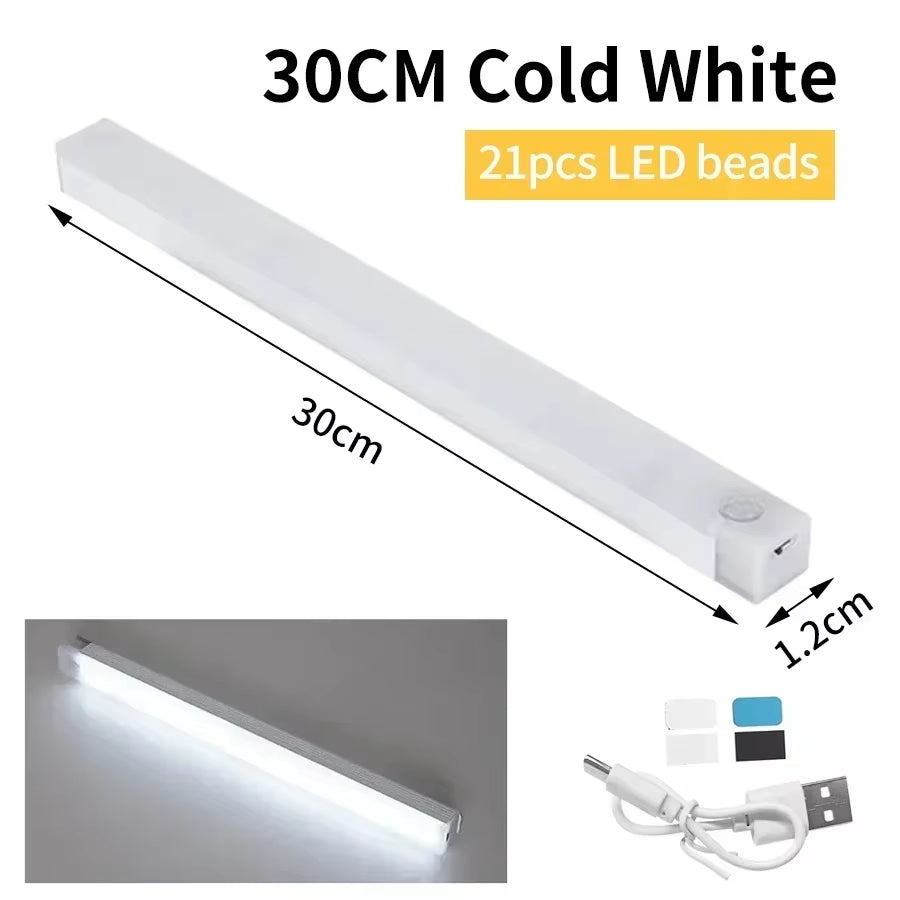 LED Body Sensor Light Magnetic Easy Access Rechargeable Bedroom Corridor Bathroom Lighting Study Room Reading Lights