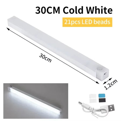LED Body Sensor Light Magnetic Easy Access Rechargeable Bedroom Corridor Bathroom Lighting Study Room Reading Lights