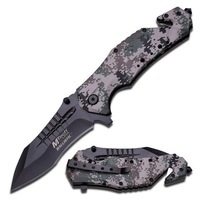 Mtech USA MT-A845BK Folding Pocket KNIFE, 5" Closed, Black Blade