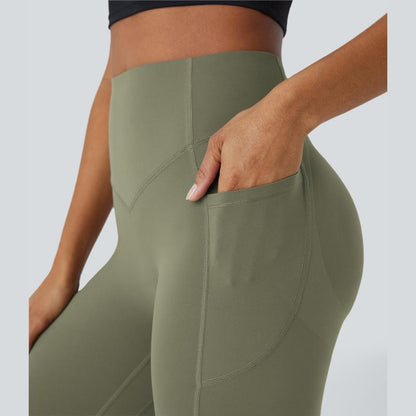 Halara Women'S Ultrasculpt Socinched High Waisted Scrunch Butt Lifting Tummy Control Side Pocket Training Leggings No Front Crotch Seam#Outdoorfun