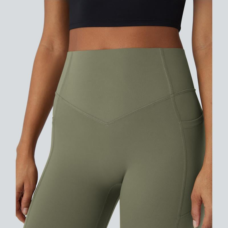Halara Women'S Ultrasculpt Socinched High Waisted Scrunch Butt Lifting Tummy Control Side Pocket Training Leggings No Front Crotch Seam#Outdoorfun