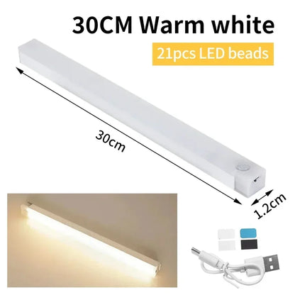LED Body Sensor Light Magnetic Easy Access Rechargeable Bedroom Corridor Bathroom Lighting Study Room Reading Lights