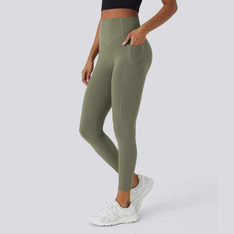 Halara Women'S Ultrasculpt Socinched High Waisted Scrunch Butt Lifting Tummy Control Side Pocket Training Leggings No Front Crotch Seam#Outdoorfun