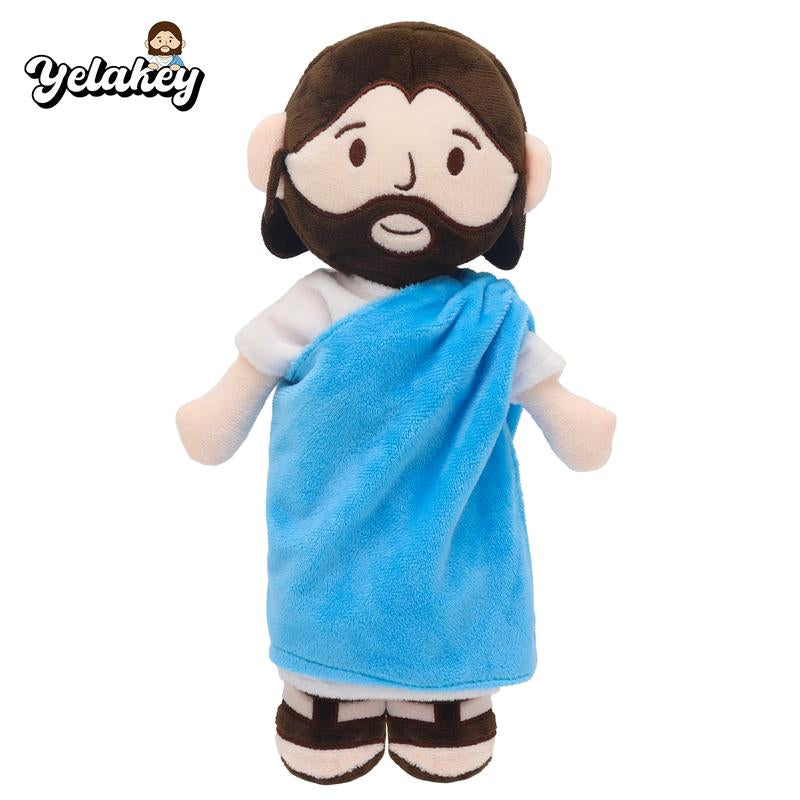 Yelakey Jesus Plush Toy - 11.8 Inch Soft and Cuddly Stuffed Toy for Kids and Adults, Lovely Plush Gift, Religious Thanksgiving Christmas Christian Baptism Gifts, Christmas Decorations, Thanksgiving Christmas Gift