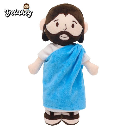 Yelakey Jesus Plush Toy - 11.8 Inch Soft and Cuddly Stuffed Toy for Kids and Adults, Lovely Plush Gift, Religious Thanksgiving Christmas Christian Baptism Gifts, Christmas Decorations, Thanksgiving Christmas Gift