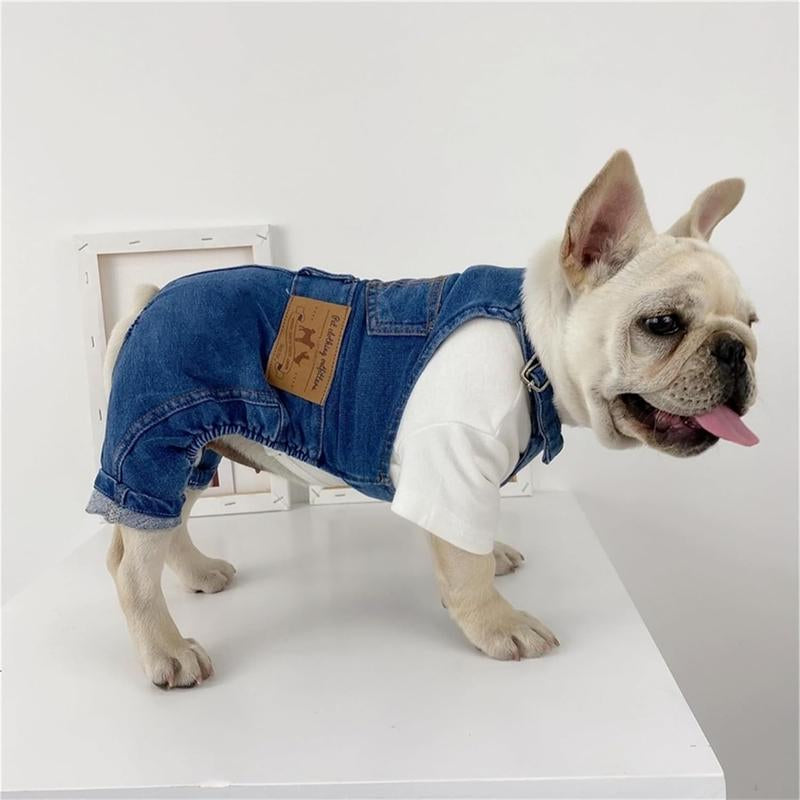 New Style Breathable Pet Overalls,Comfortable and Cute Dog Jumpsuits, Pet Clothing for Dachshunds and French Bulldogs, Halloween Puppy Funny Role Play Costume Suitable for Small Dogs