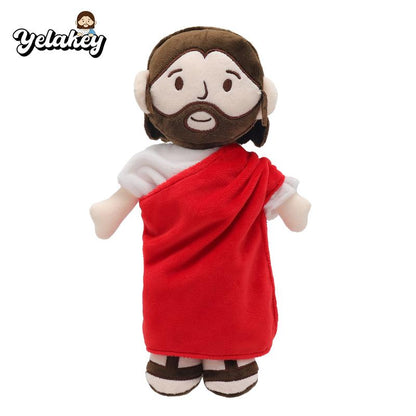 Yelakey Jesus Plush Toy - 11.8 Inch Soft and Cuddly Stuffed Toy for Kids and Adults, Lovely Plush Gift, Religious Thanksgiving Christmas Christian Baptism Gifts, Christmas Decorations, Thanksgiving Christmas Gift