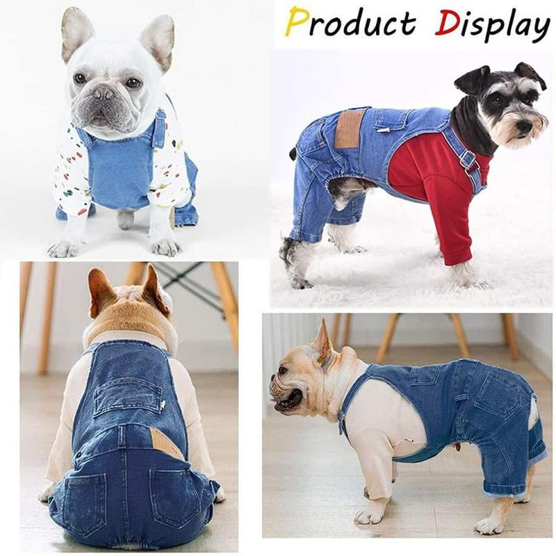 New Style Breathable Pet Overalls,Comfortable and Cute Dog Jumpsuits, Pet Clothing for Dachshunds and French Bulldogs, Halloween Puppy Funny Role Play Costume Suitable for Small Dogs