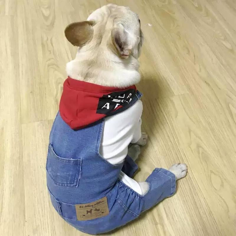 New Style Breathable Pet Overalls,Comfortable and Cute Dog Jumpsuits, Pet Clothing for Dachshunds and French Bulldogs, Halloween Puppy Funny Role Play Costume Suitable for Small Dogs